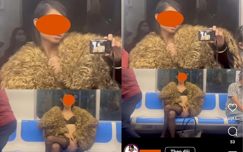 Tranh cai loat anh co gai dien bikini check-in tren tau dien metro-Hinh-2