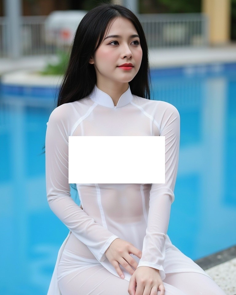 Su that hinh anh co gai mac ao dai ben ho boi phan cam-Hinh-2