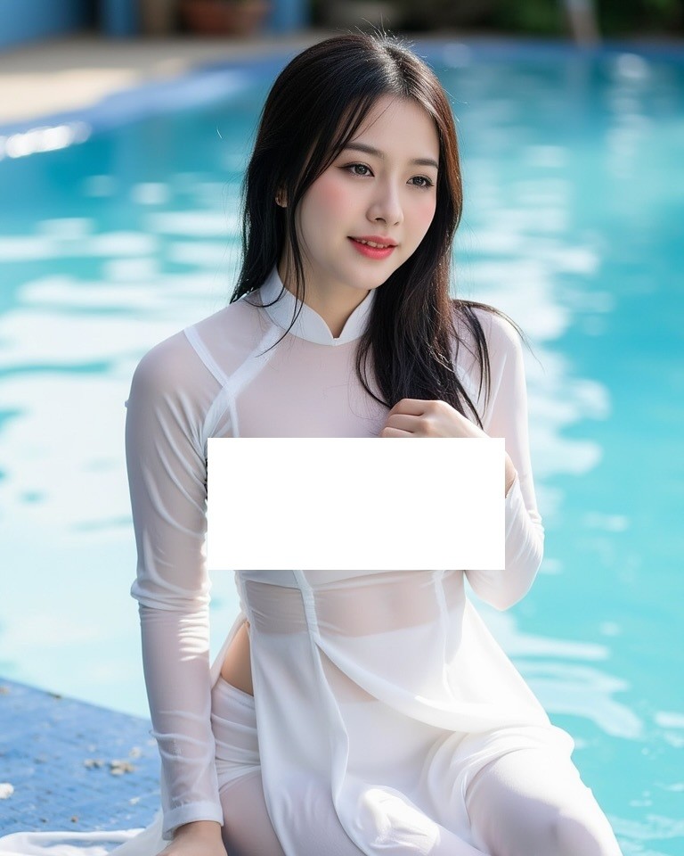 Su that hinh anh co gai mac ao dai ben ho boi phan cam-Hinh-3