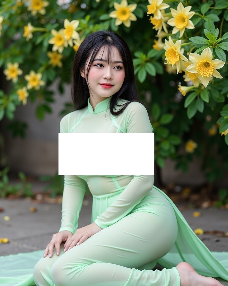 Su that hinh anh co gai mac ao dai ben ho boi phan cam-Hinh-7