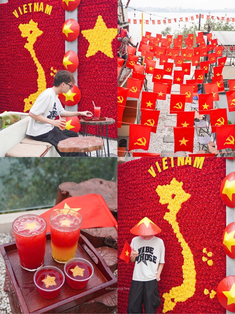 Trao luu decor co do sao vang tren do uong thu hut gioi tre
