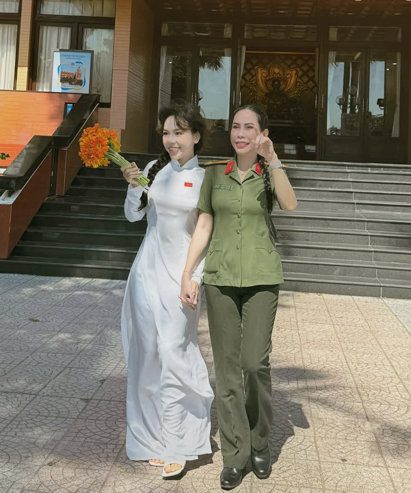 “Flex” co me lam cong an, hot girl Bao Khuyen khien fan xuyt xoa-Hinh-2