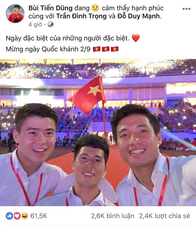 Tien Dung, Quang Hai, Duc Chinh tu tap an uong sau le vinh danh-Hinh-6