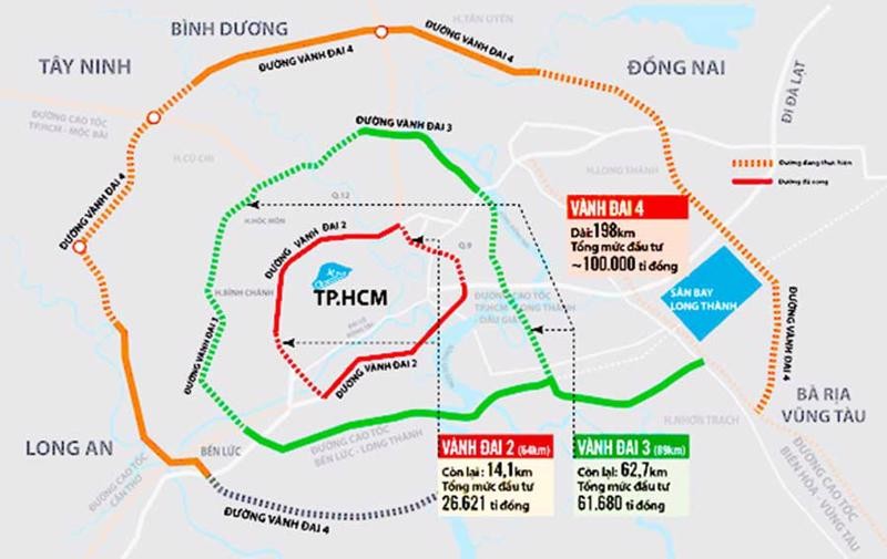 Binh Duong se dau tu 2 tram dung chan tren tuyen Vanh dai 4 TP HCM
