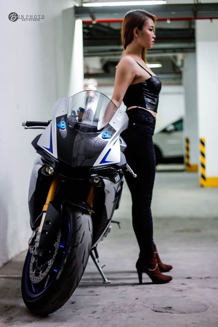 Hotgirl Viet so dang cung sieu moto 