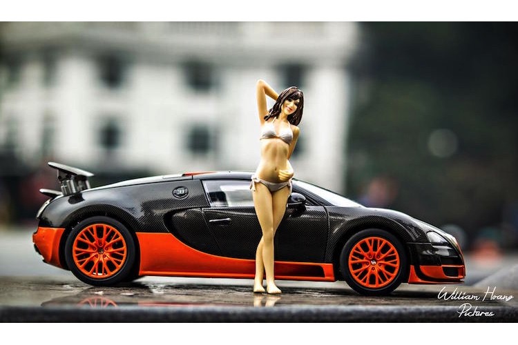 Sieu xe Bugatti Veyron do dang ben 