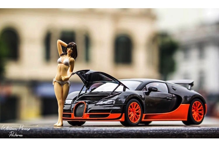 Sieu xe Bugatti Veyron do dang ben 