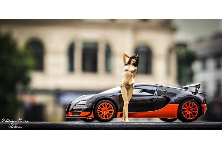 Sieu xe Bugatti Veyron do dang ben 