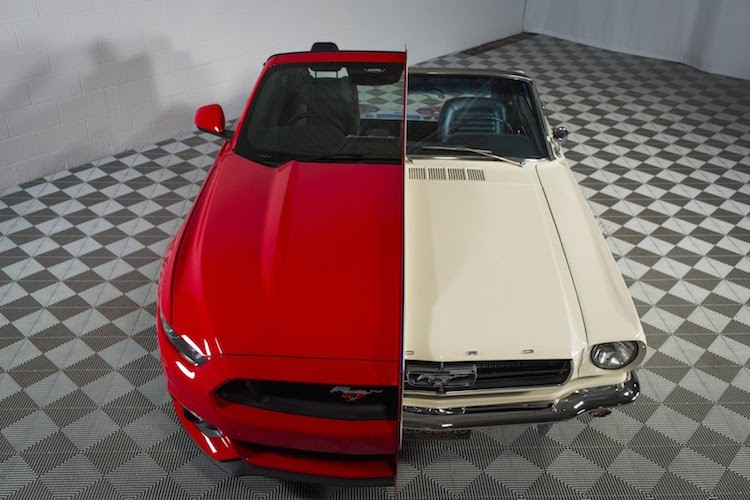Ford “cua doi” Mustang 1965 va 2015 ghep thanh xe doc-Hinh-6
