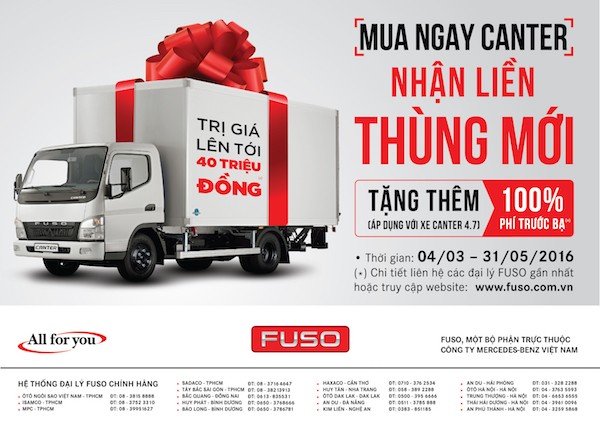 FUSO Viet Nam tang thung cho khach mua xe tai Canter-Hinh-3