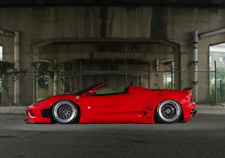 “Hang cu” Ferrari 360 Spyder lot xac voi widebody khung-Hinh-4