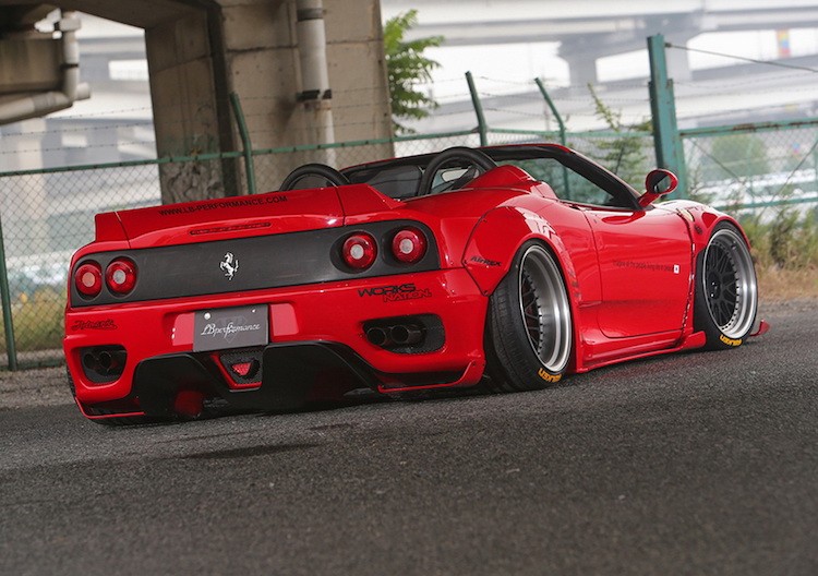 “Hang cu” Ferrari 360 Spyder lot xac voi widebody khung-Hinh-5