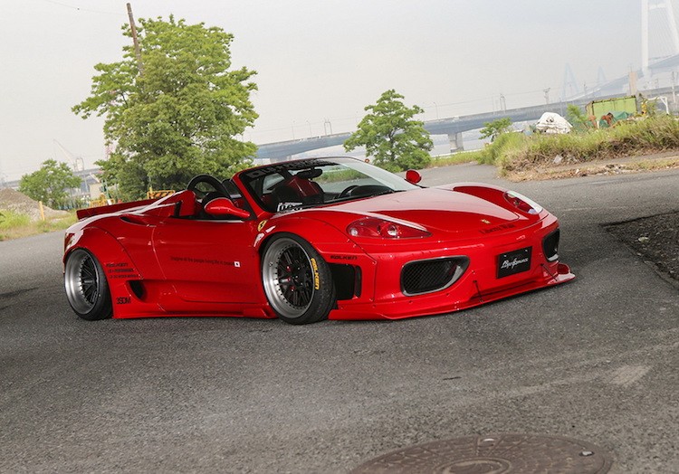 “Hang cu” Ferrari 360 Spyder lot xac voi widebody khung-Hinh-6