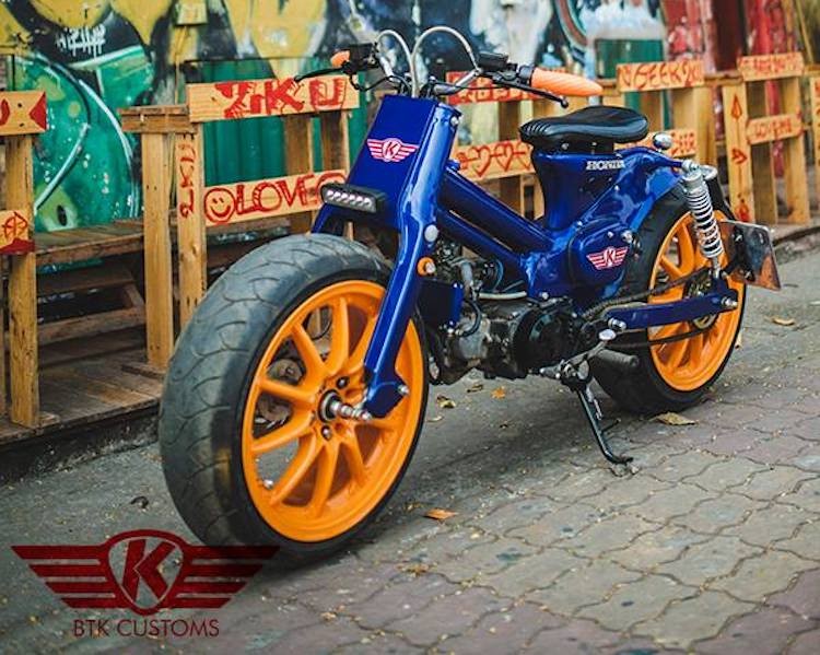 Honda Cub 78 do banh lon “sieu khung” tai Ha Noi-Hinh-3