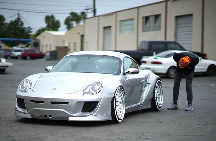 Sieu xe Porsche Cayman khung voi widebody “hang thua“