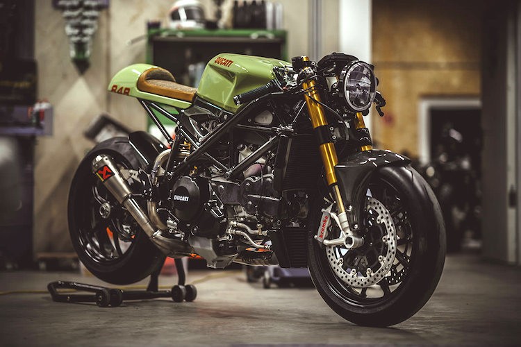 Sieu moto Ducati 848 Evo “lot xac” cafe racer cuc doc