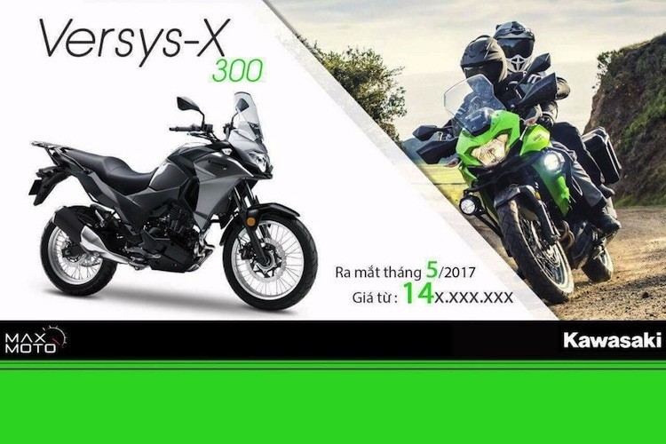 Moto Kawasaki Versys-X300 gia hon 100 trieu tai Viet Nam