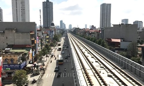 Phat hien ri set o duong sat tren cao Cat Linh - Ha Dong