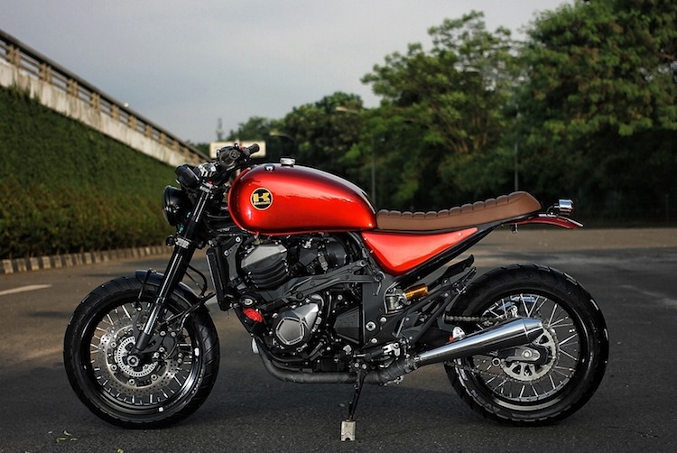 Dan choi “dap” Kawasaki Z800 thanh scrambler co dien-Hinh-5