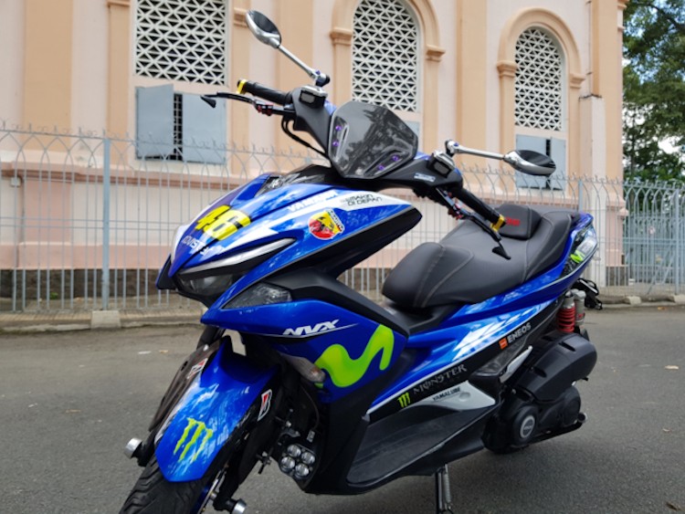 Dan xe ga Yamaha NVX sieu doc cua dan choi Sai thanh-Hinh-4