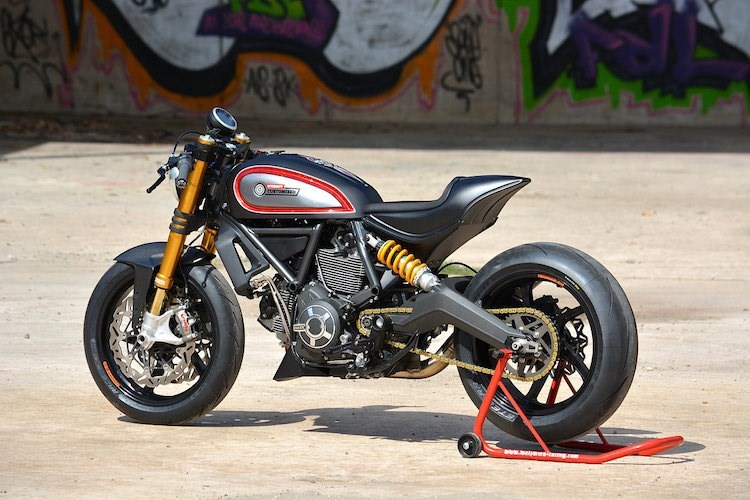 Moto Ducati Scrambler do cafe racer toan do choi “khung“-Hinh-9