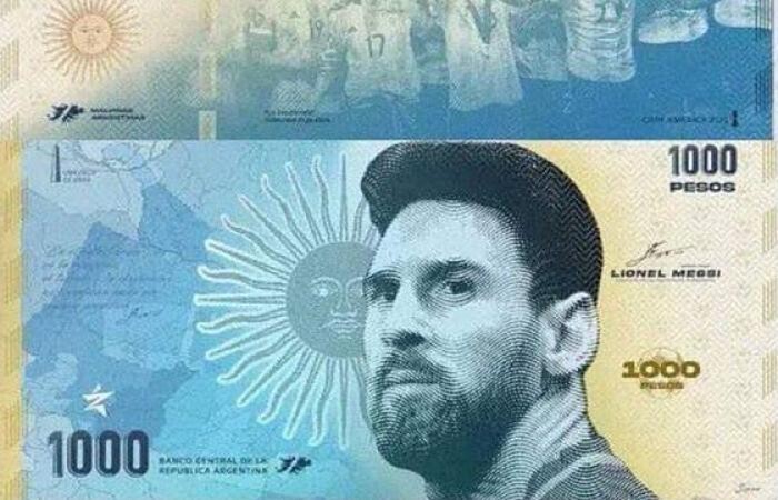 Ngan hang Trung uong Argentina bac thong tin in hinh Messi len tien giay