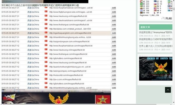 1.000 website Viet Nam vua bi tin tac TQ danh sap