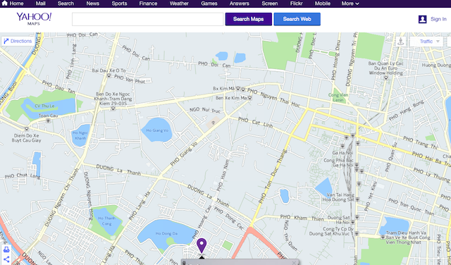 Yahoo chinh thuc dong cua Yahoo Maps