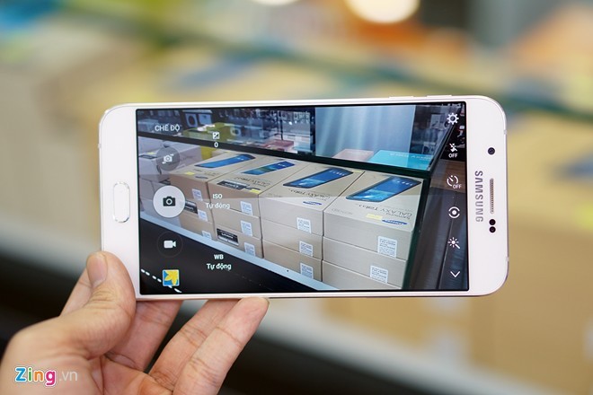 Hinh anh mo hop smartphone Samsung Galaxy A8 sieu mong tuyet dep-Hinh-10