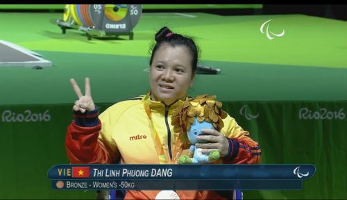 Paralympic 2016, đô cử Đặng Thị Linh Phượng, cử tạ Việt Nam