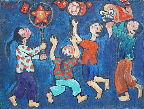Hoai niem Tet Trung thu xua qua tranh Bui Xuan Phai-Hinh-4