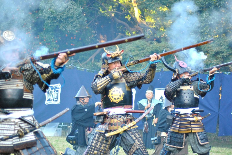 Image result for samurai use gun