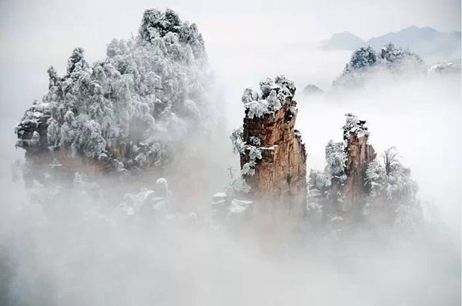 Sững sờ cảnh sắc mùa đông đẹp tựa trốn bồng lai tiên cảnh ở Trung Quốc - Ảnh 2