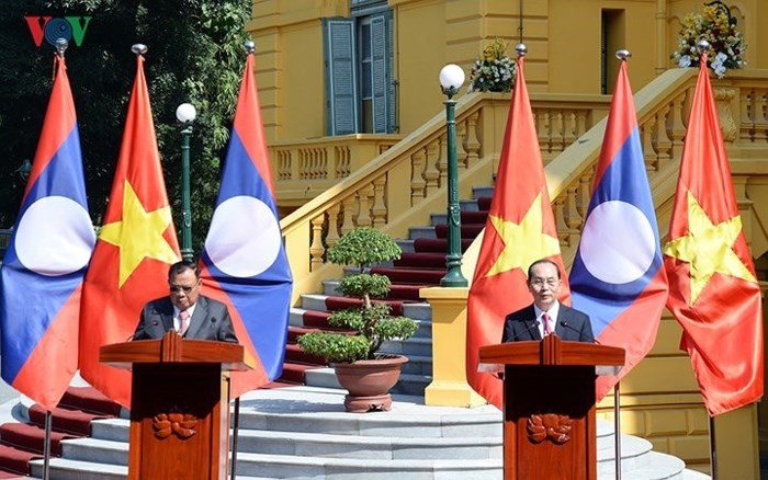 Toàn cảnh chuyến thăm Việt Nam của Tổng Bí thư, Chủ tịch nước Lào - Ảnh 14