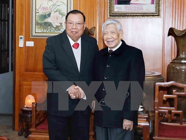 Toàn cảnh chuyến thăm Việt Nam của Tổng Bí thư, Chủ tịch nước Lào - Ảnh 7