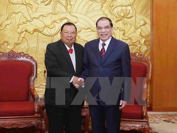 Toàn cảnh chuyến thăm Việt Nam của Tổng Bí thư, Chủ tịch nước Lào - Ảnh 8