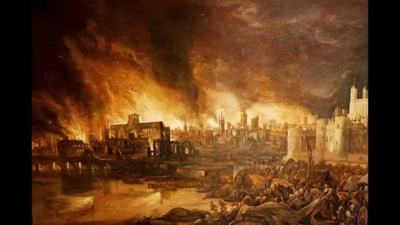 Image result for Great Fire of London 1666
