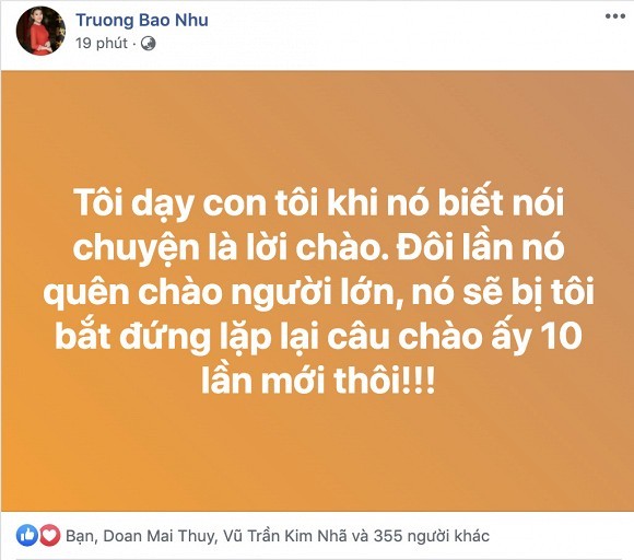 Bi me Mai Phuong to, Truong Bao Nhu dap tra tinh te