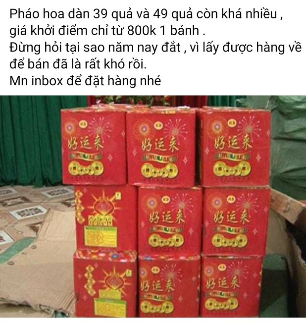 Cac loai phao hoa ban tran cho mang, gia chi tu 49.000 dong