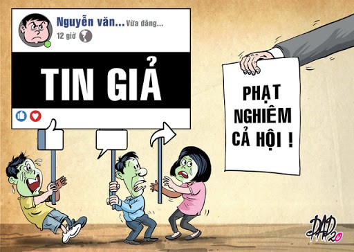 Ha Noi: Phat 15 trieu dong hai ca nhan dang thong tin sai su that ve dich Covid-19