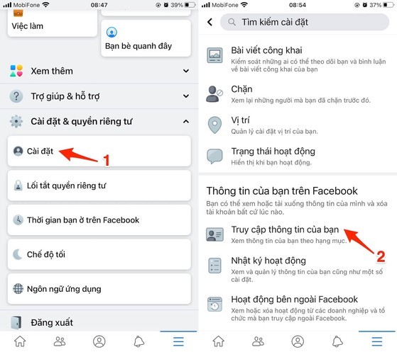 Cach tai toan bo hinh anh tren Facebook ve iPhone