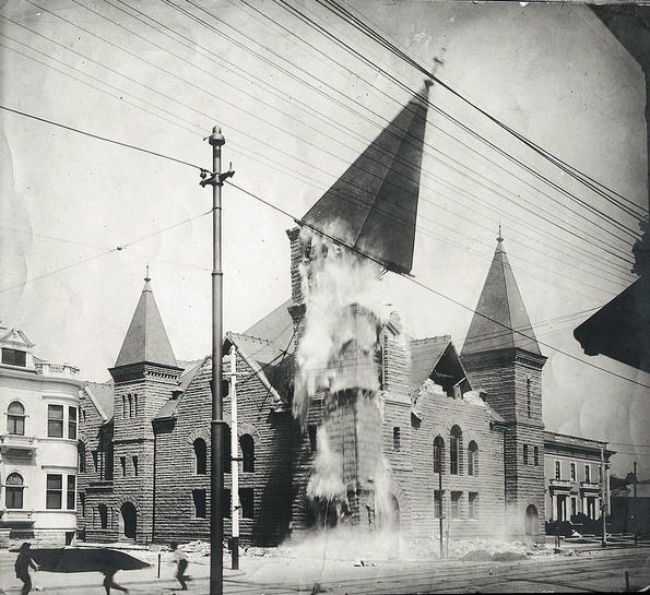 Canh tuong khung khiep trong tham hoa dong dat San Francisco 1906