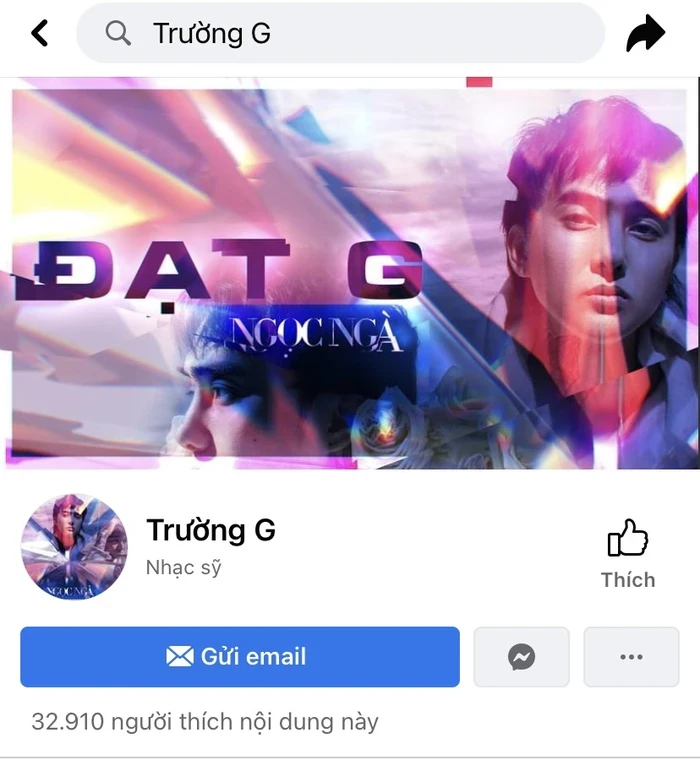 Fanpage Dat G bi doi ten thanh Truong G giua khuya, netizen reo ten hacker