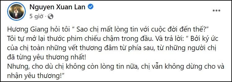 Xuan Lan nua dem: 