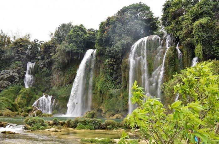 Du khach mac ao co do sao vang 