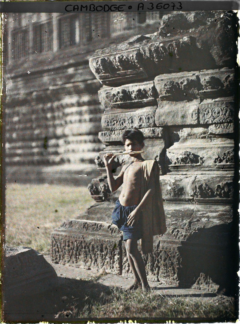 Loat anh mau dac biet ve ky quan Angkor Wat mot the ky truoc (1)-Hinh-15