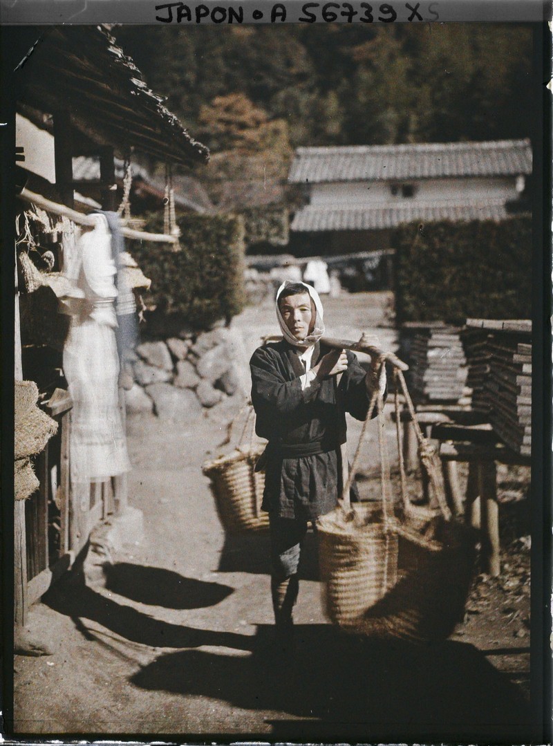 Anh mau dep nhu tranh ve ve ngoi lang gan Kyoto nam 1926-Hinh-2