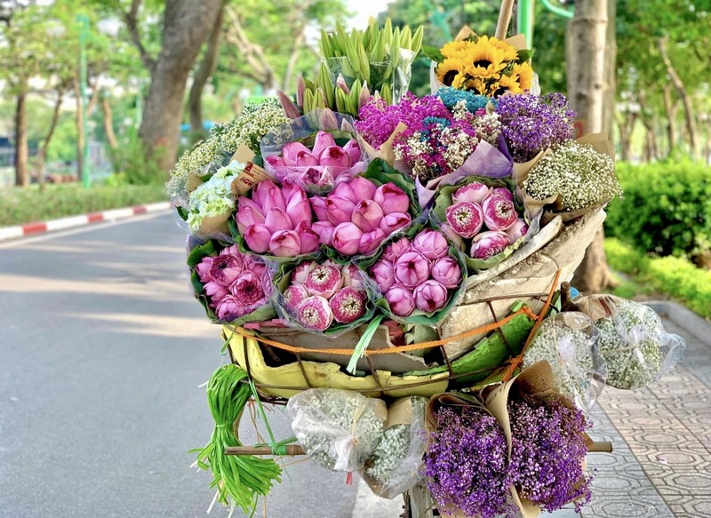 Xe hang hoa dep ngo ngang giua pho phuong Ha Noi-Hinh-2