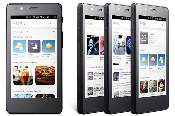 Smartphone gia re chay Ubuntu dau tien tren the gioi ra mat