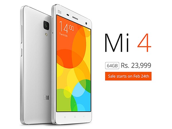 Xiaomi Mi4 64GB se ban tai An Do trong thang 2